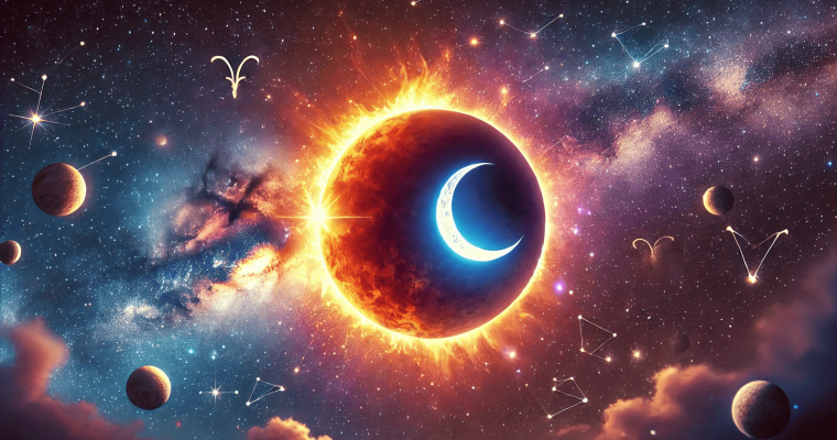 ECLIPSE SOLAR PARCIAL | LUA NOVA EM CARNEIRO