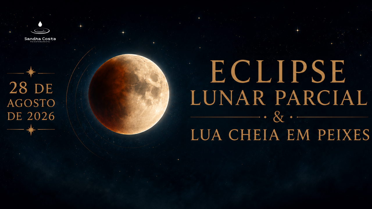ECLIPSE LUNAR PARCIAL PROFUNDO & LUA CHEIA EM PEIXES